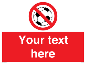 Custom No Ball Games Sign